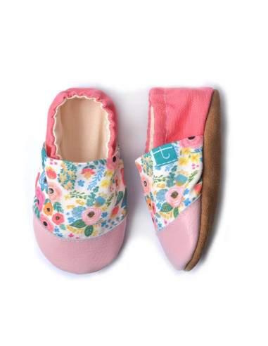 Chausson Titot coton 0-3mois - Kwiaty...