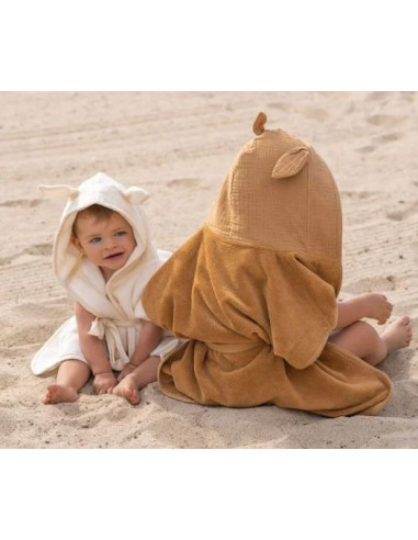 Peignoir de bain 0-2ans - Mousse de lait