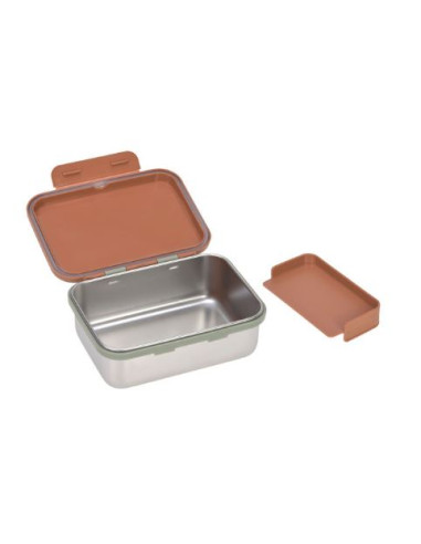 Boîte goûter inox - Happy Prints Caramel