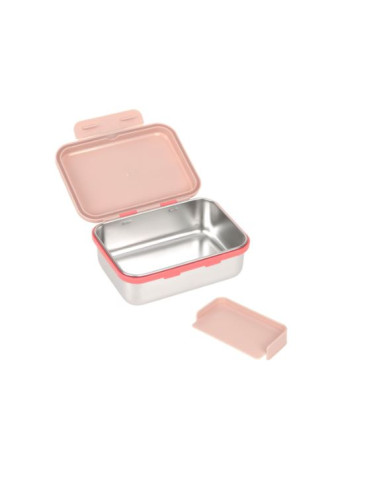 Boîte goûter inox - Sunny Explorer rose