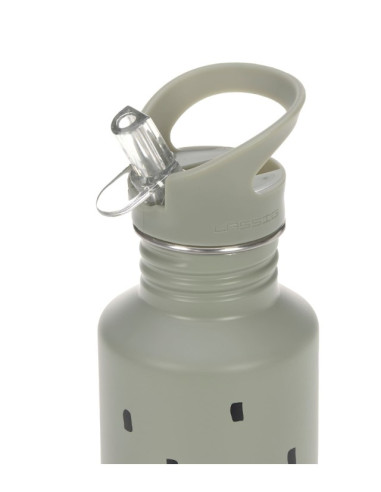 Gourde inox enfant - Happy prints olive