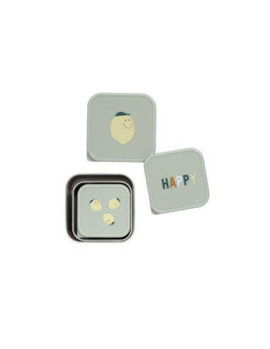 Boîtes à goûter enfants (Lot de 3) -...