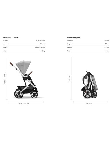 Poussette Cybex Talos S Lux Taupe -...