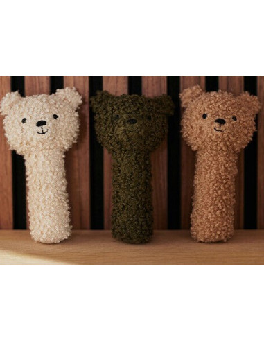 Hochet Teddy Bear - Biscuit