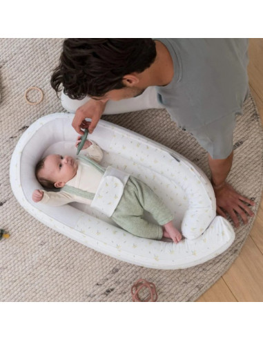 Nid bébé Doomoo Cocoon - Flowers Yellow