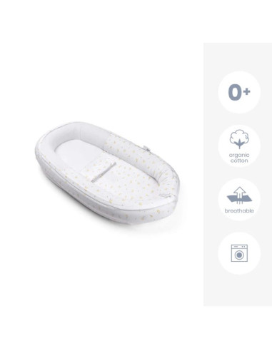 Nid bébé Doomoo Cocoon - Flowers Yellow