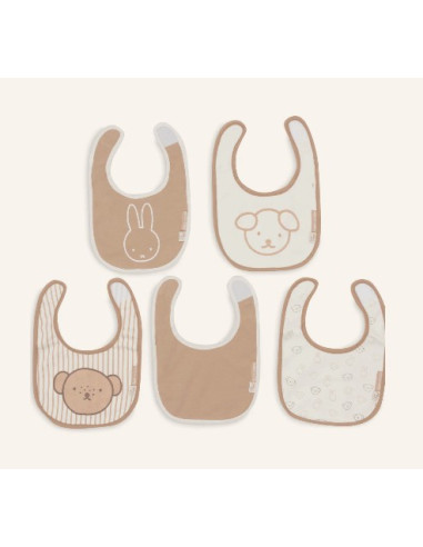 Bavoirs imperméables 5pcs - Miffy Heads