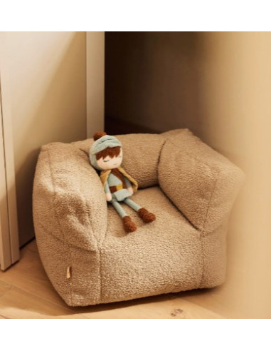 Fauteuil Pouf Teddy - Warm Sand