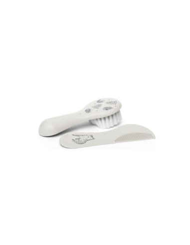 Set peigne et brosse - Beige
