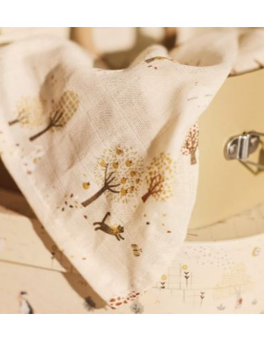 Gant de toilette mousseline 15x21cm...