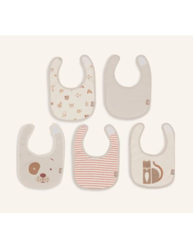 Bavoirs imperméables 5pcs - Animal...