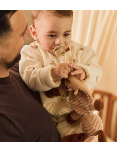 Doudou attache sucette - Diego Dog