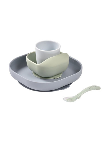 Set vaisselle silicone 4 pièces - Jungle