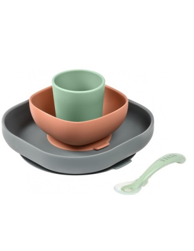 Set vaisselle silicone 4 pièces -...