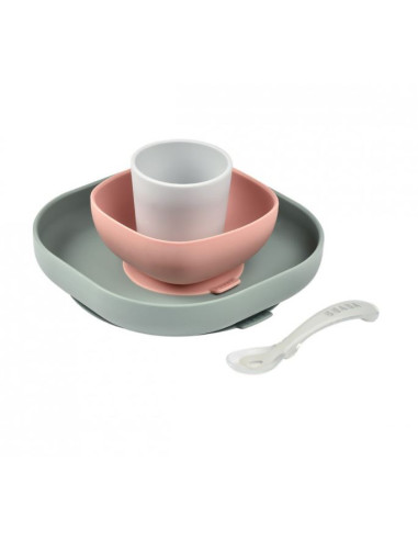Set vaisselle silicone 4 pièces -...