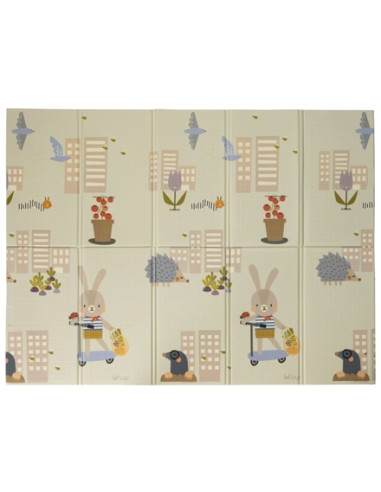 Grand tapis pliable réversible -...