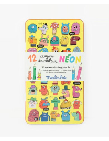 Crayons de couleur (12pcs) Néon - Les... Crayons de couleur (12pcs) Néon - Les...