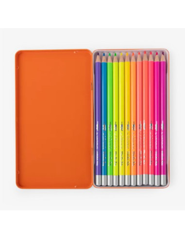 Crayons de couleur (12pcs) Néon - Les... Crayons de couleur (12pcs) Néon - Les...