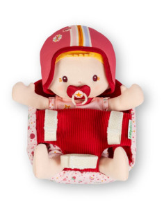 Poupée Lena et son siège vélo