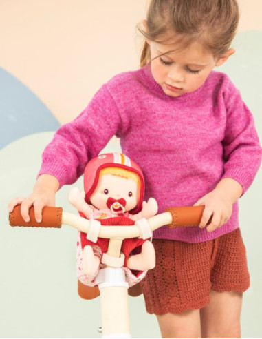 Poupée Lena et son siège vélo