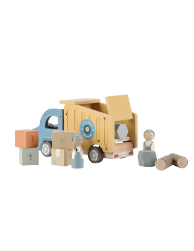 Camion-benne en bois - Multicolore