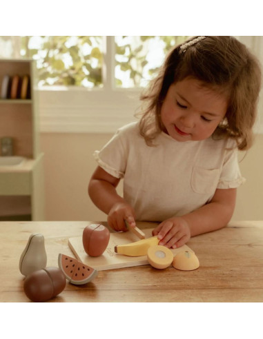 Fruits à découper en bois - Multicolore