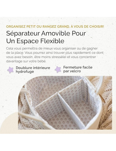 Panier organisateur pour couches -...