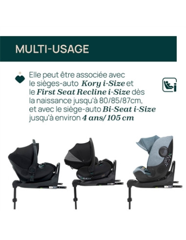 Base Rotative 360° iSize Kory et Bi-Seat