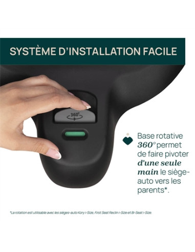 Base Rotative 360° iSize Kory et Bi-Seat
