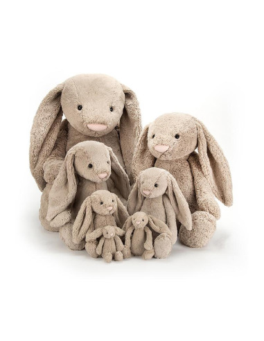 Peluche - Lapin Timide - Beige - 31cm