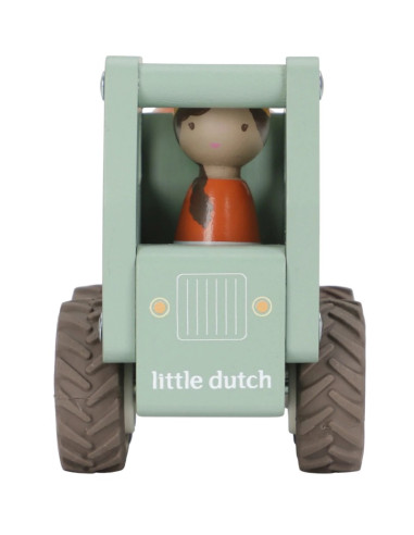 Camion de ciment en bois - Vert