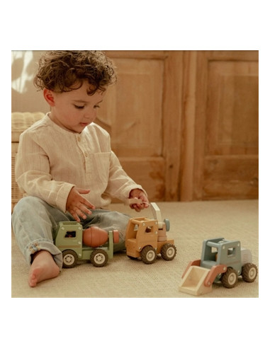 Camion de ciment en bois - Vert
