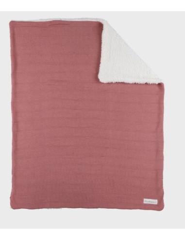 Couverture tricot Sherpa 75x100...