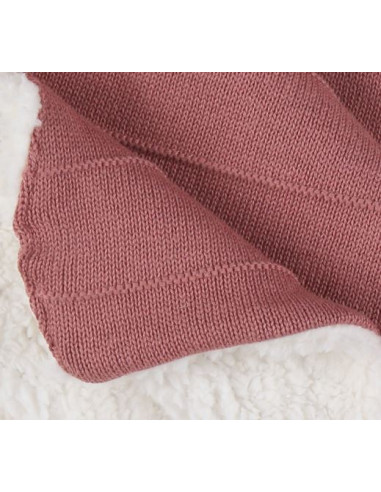 Couverture tricot Sherpa 75x100...