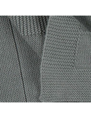 Couverture tricot coton Bio 75x100 -...