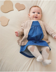 Collants coeur brodé -... 2