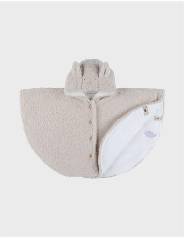 Poncho de voyage Teddy - Beige - 6/12M