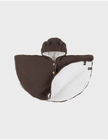 Poncho de voyage Teddy - Chocolat -...
