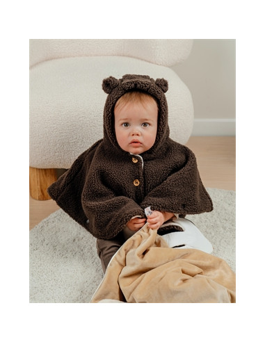 Poncho de voyage Teddy - Chocolat -...