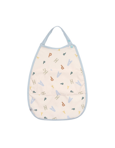 Bavoir avec poche - Happy Fruits Blue