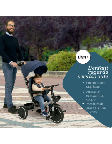 Tricycle évolutif 4 en 1 - Bleu