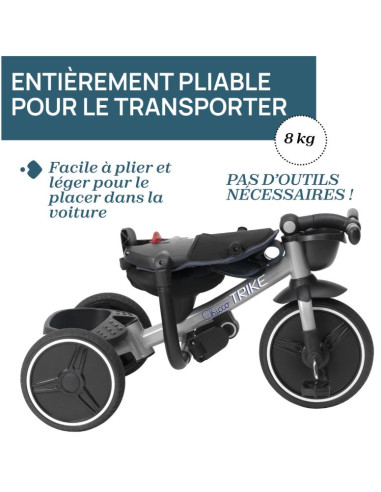 Tricycle évolutif 4 en 1 - Bleu