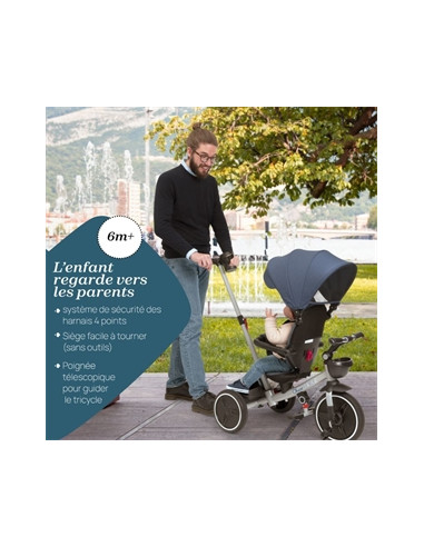 Tricycle évolutif 4 en 1 - Beige