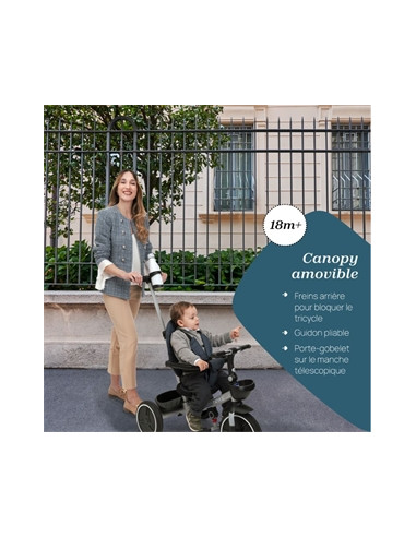 Tricycle évolutif 4 en 1 - Beige