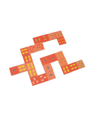 Jeux 3 en 1 pêche/domino/memo - Papillon