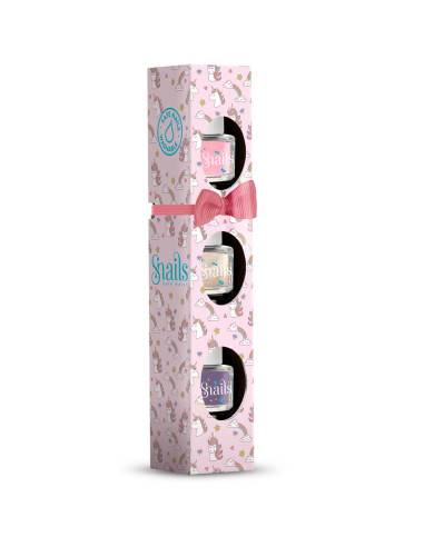 Vernis à ongles lavable 3x7ml - Licorne