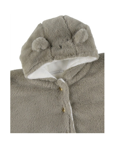 Poncho de voyage Teddy - Kaki - 6/12M