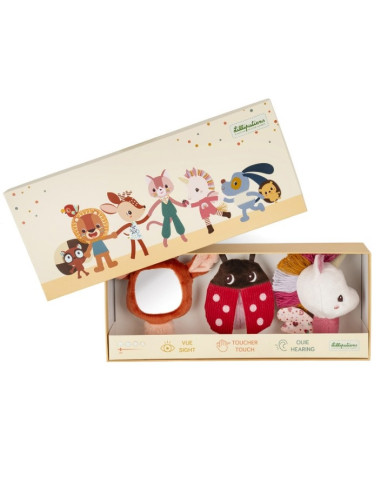 Coffret hochets sensoriels pour bébé...