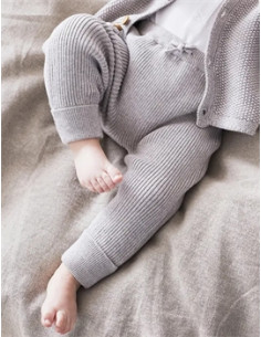 Pantalon en tricot bio 1M -...