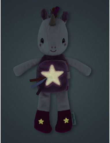 Peluche phosphorescente et livre en...